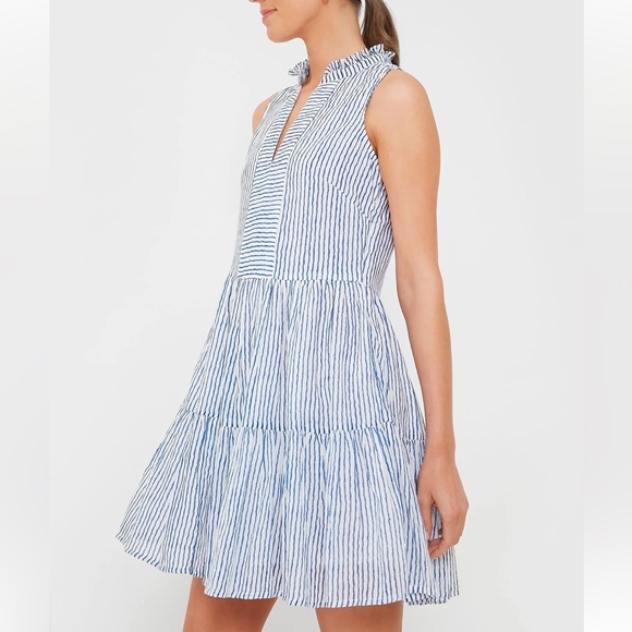 OLIPHANT Exclusive Blue Wiggy Yoke Dress - Picture 3 of 10